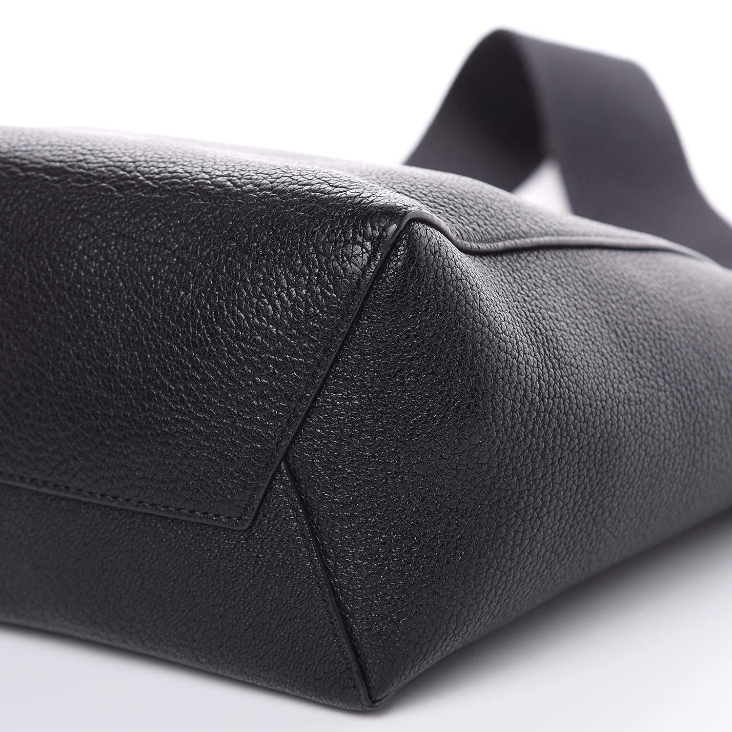 Celine Soft Grained Calfskin Small Sangle Bucket Bag Black 8 of 12
