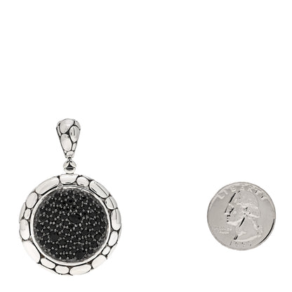 John Hardy Sterling Silver Black Sapphire Kali Pendant 2 of 3