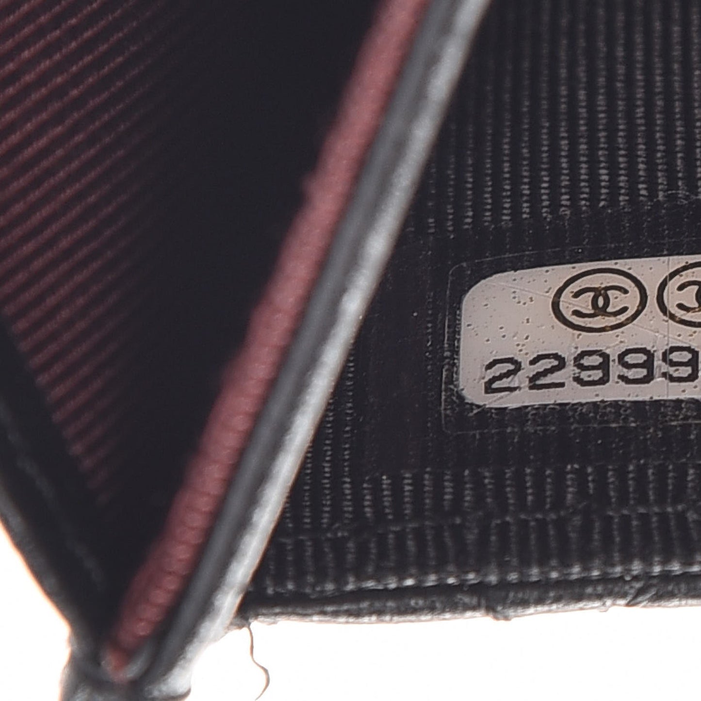 Lambskin Quilted Flap Card Holder Black