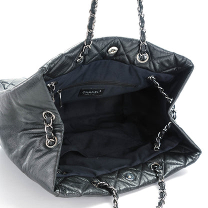 Chanel Soft Caviar Quilted Large Cells Tote Black 5 of 7