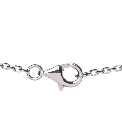 Van Cleef & Arpels 18K White Gold Mother of Pearl Vintage Alhambra Pendant Necklace 7 of 8