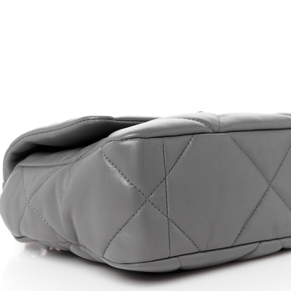 Chanel Lambskin Quilted Medium Chanel 19 Flap Dark Grey 9 of 10