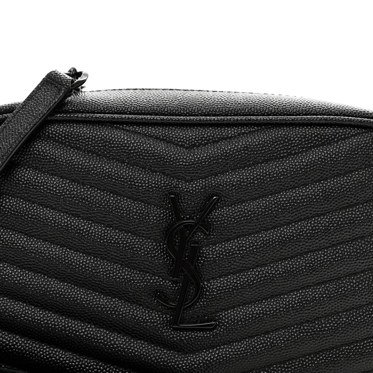 Grain De Poudre Matelasse Monochrome Monogram Mini Lou Camera Bag Black