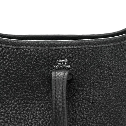 Hermes Taurillon Clemence Evelyne TPM Black 6 of 12