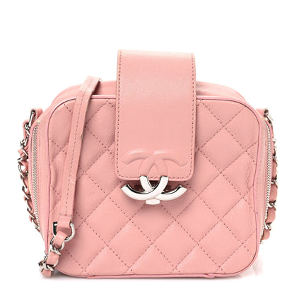 Chanel Lambskin Quilted Mini CC Box Camera Bag Pink 1 of 12