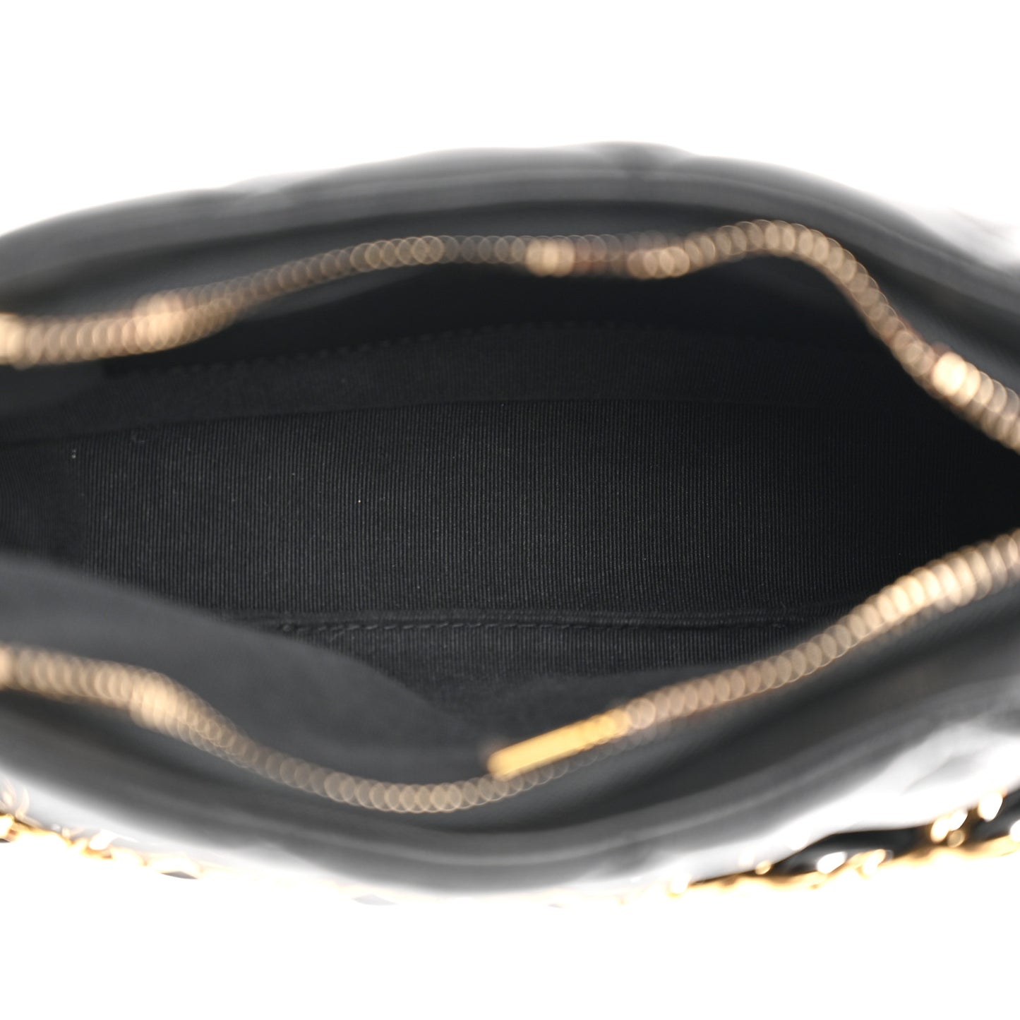 Lambskin Quilted Hobo Black