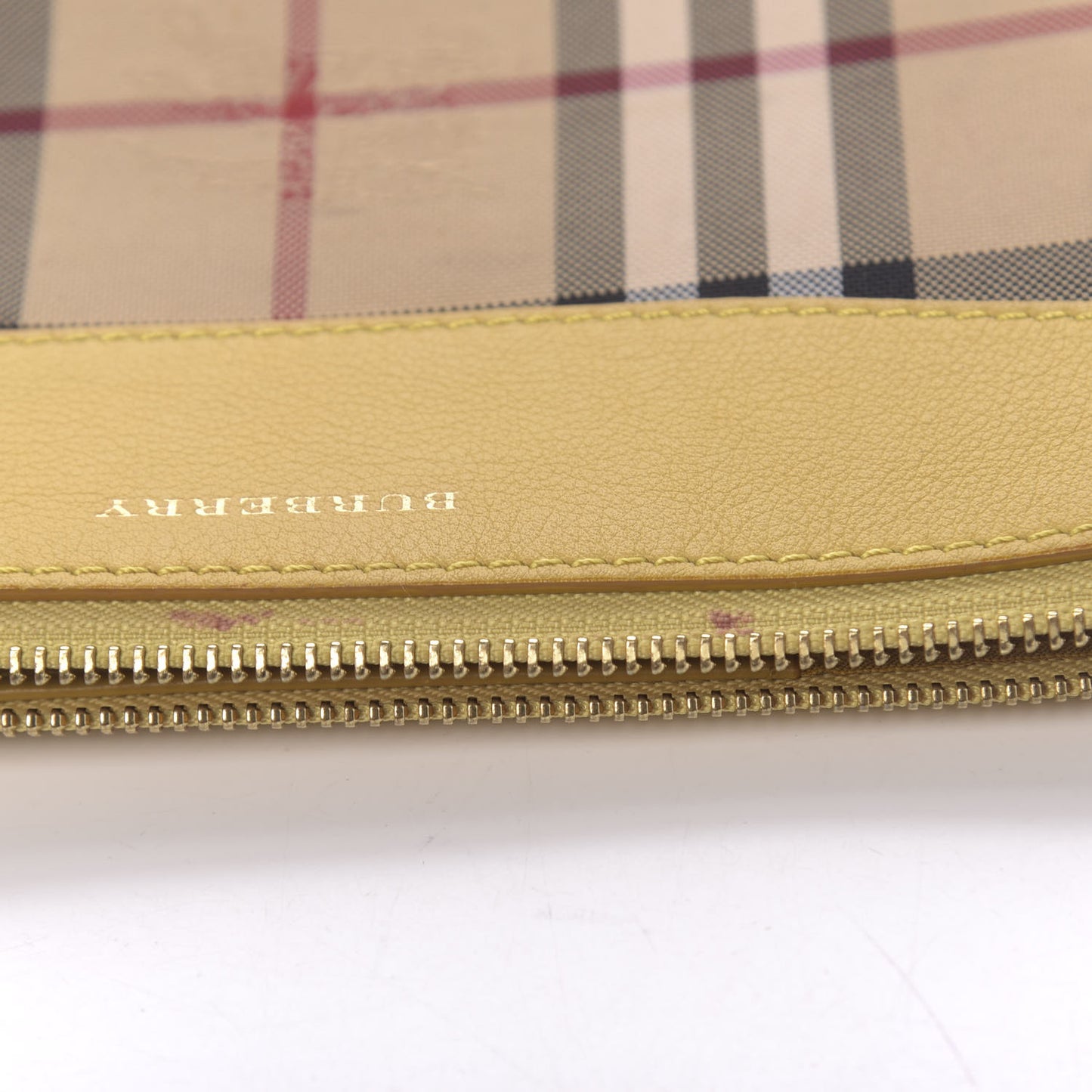 Horseferry Check Peyton Crossbody Clutch Bag Yellow