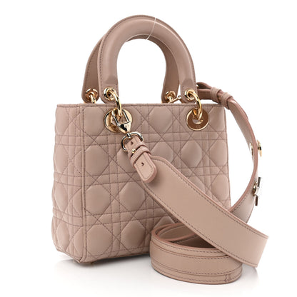 Christian Dior Lambskin Cannage Small Lucky Badges My Lady Dior Taupe 2 of 10