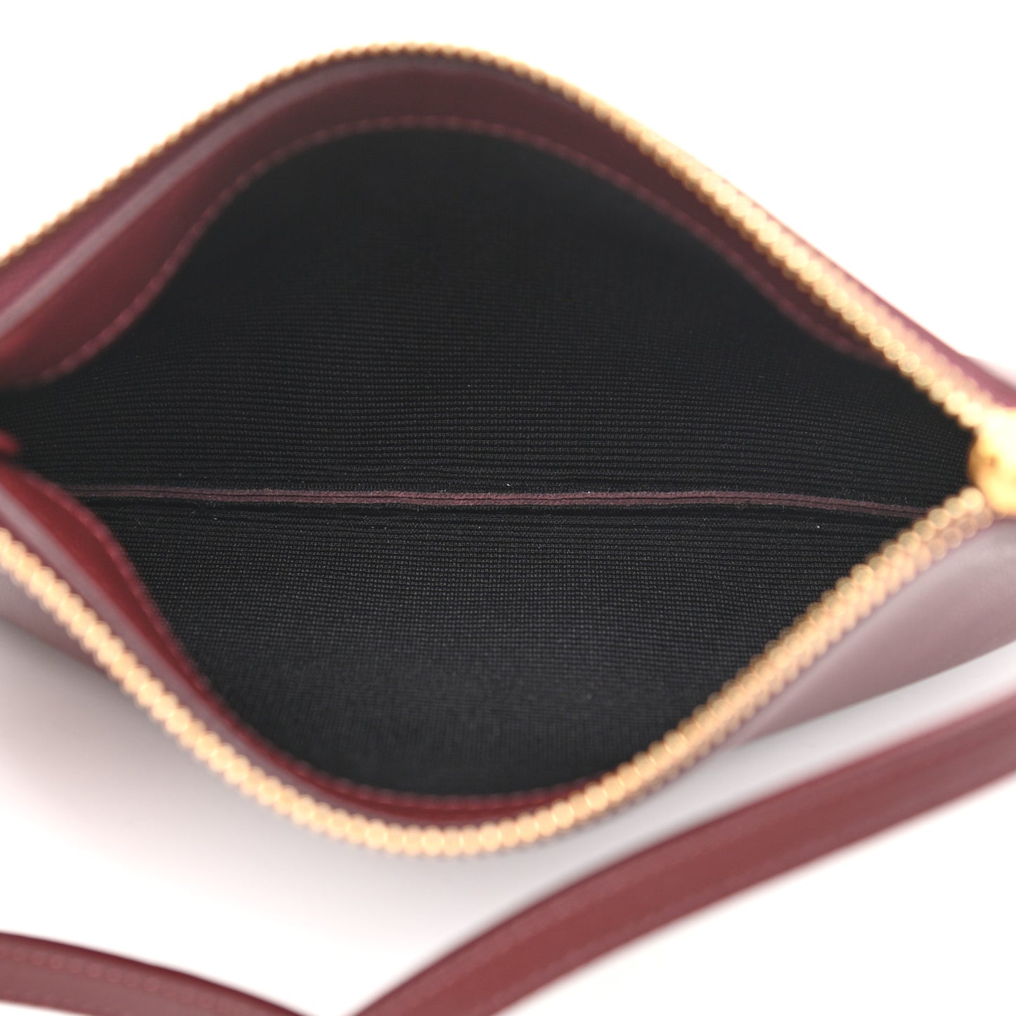 Smooth Lambskin Small Trio Crossbody Bag Burgundy