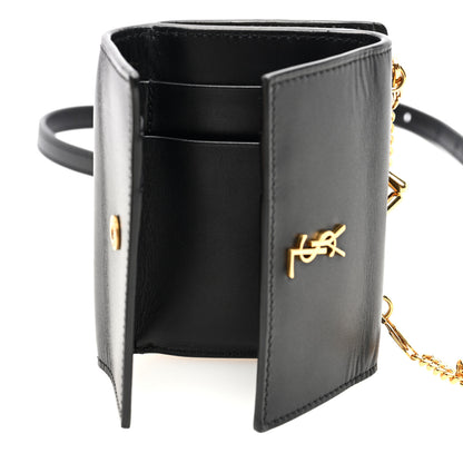 Saint Laurent Smooth Calfskin Monogram Rider Belt Bag Black 6 of 9