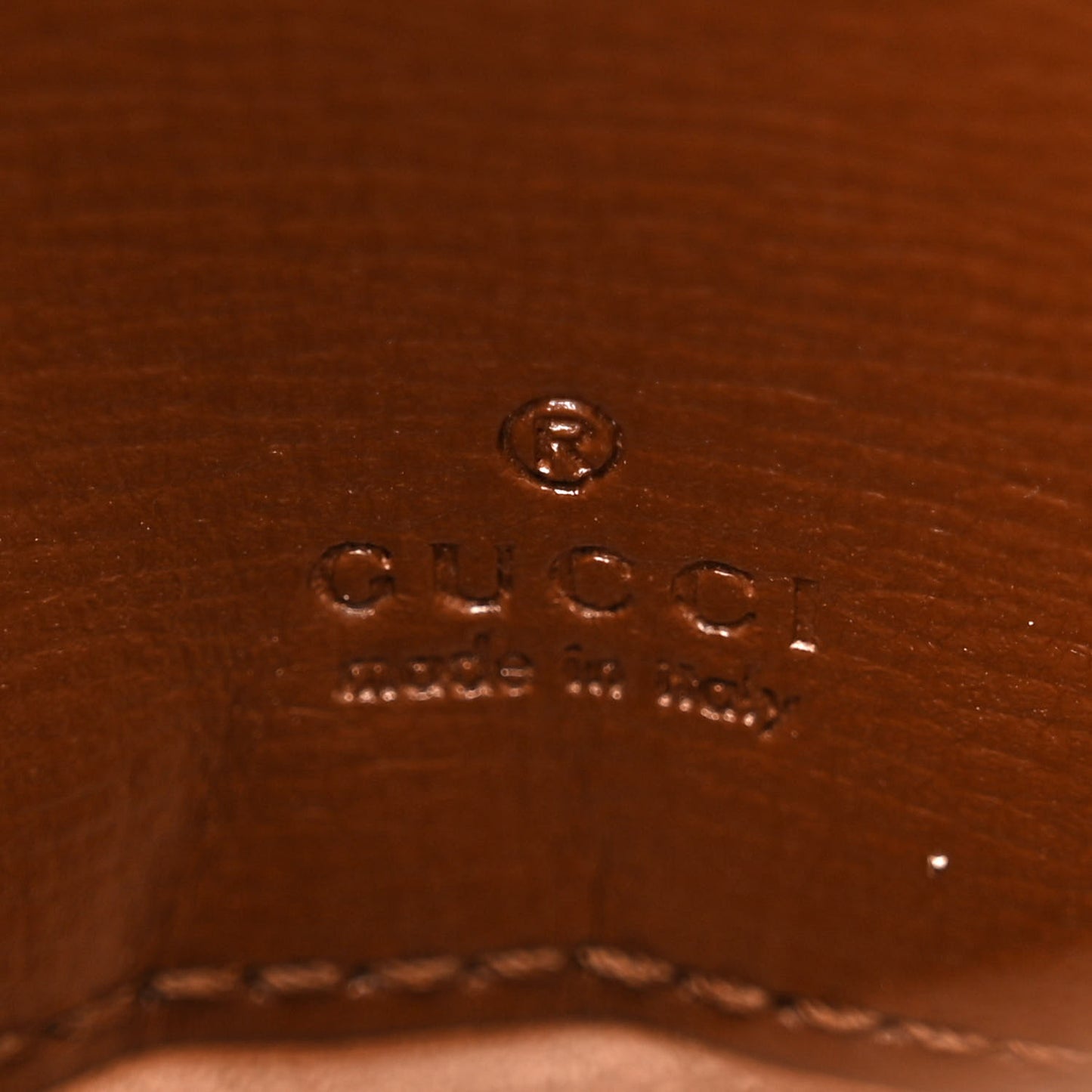 GG Supreme Monogram Azalea Calfskin Web Horsebit 1955 Wallet On Strap Beige Ebony Brown Sugar