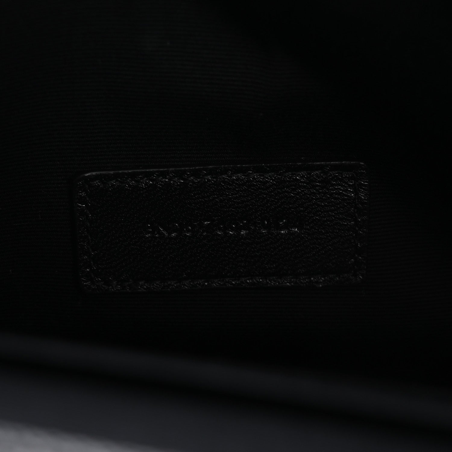 Saint Laurent Grain De Poudre Matelasse Chevron Monogram Envelope Clutch Black 7 of 11