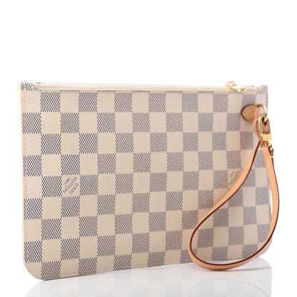 Louis Vuitton Damier Azur Neverfull MM GM Pochette 3 of 8