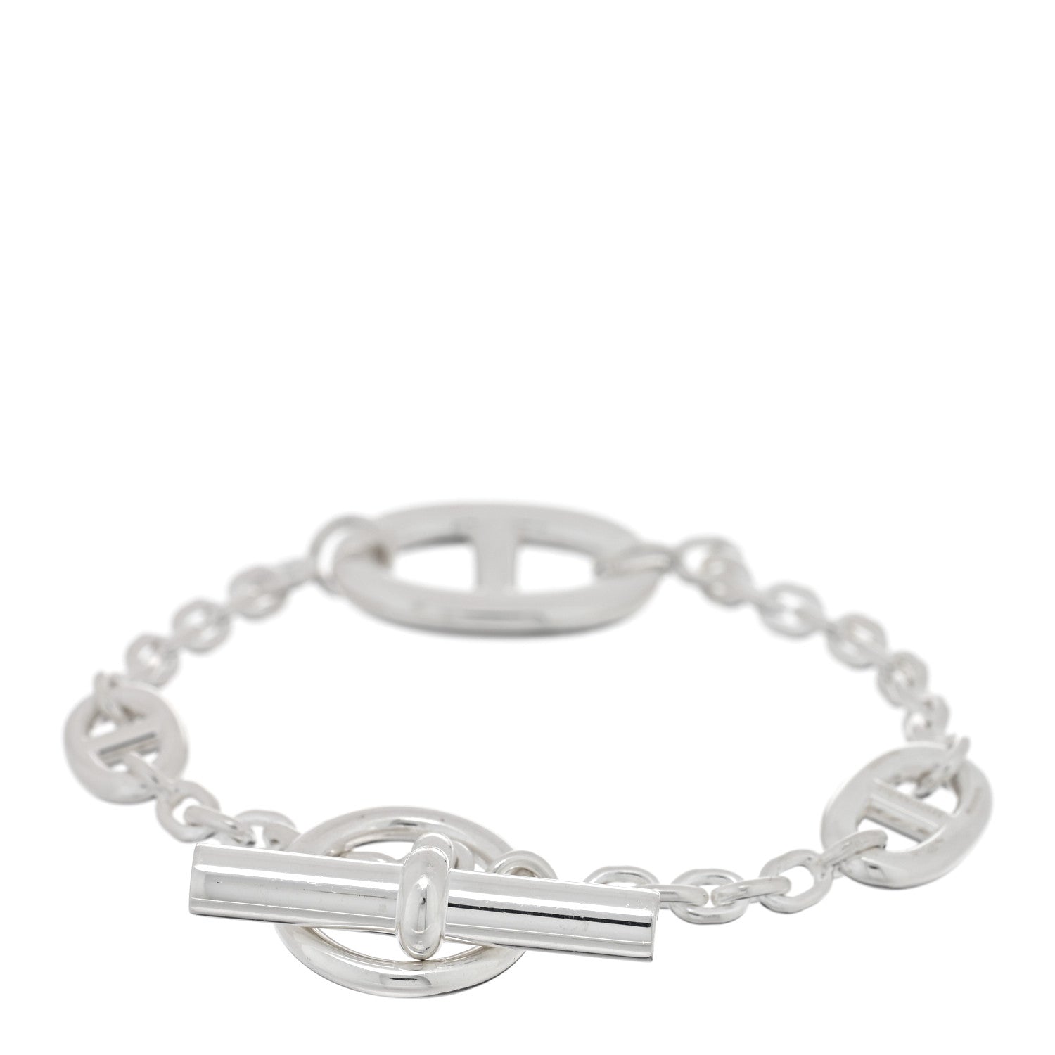 Hermes Sterling Silver Farandole Bracelet LG 2 of 4