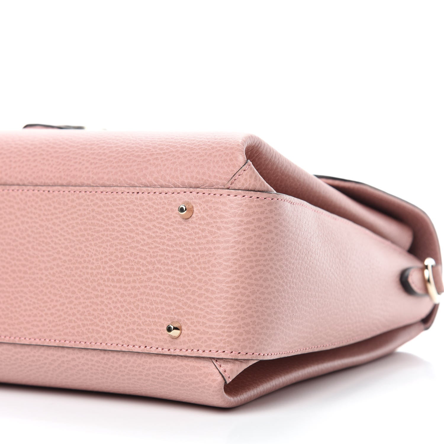 Gucci Dollar Calfskin Medium Interlocking G Top Handle Shoulder Bag Soft Pink 7 of 10