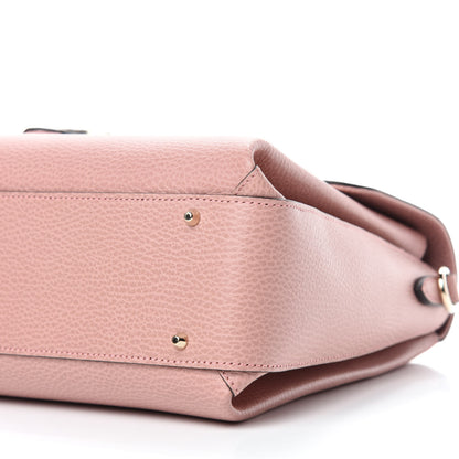 Gucci Dollar Calfskin Medium Interlocking G Top Handle Shoulder Bag Soft Pink 7 of 10
