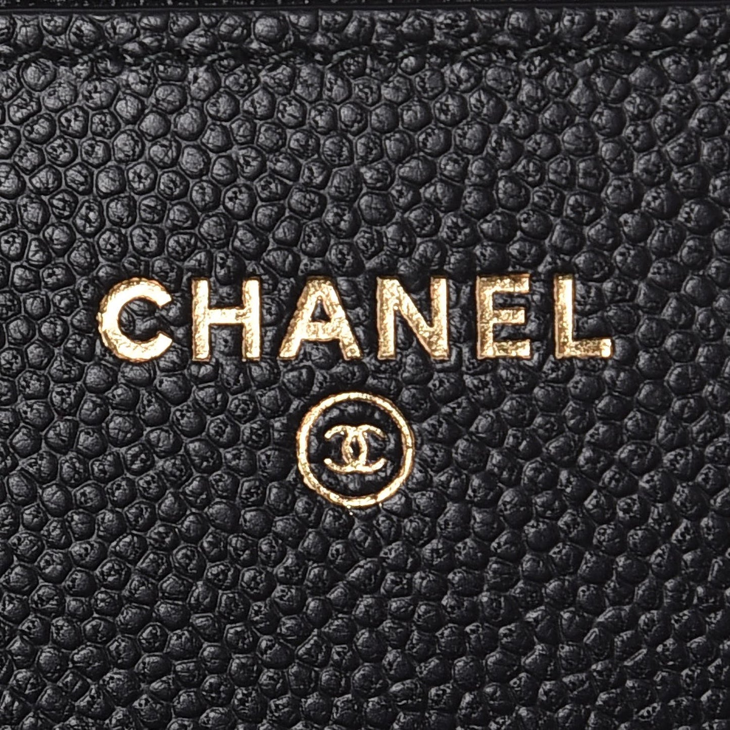 Caviar Quilted Boy Wallet On Chain WOC Black