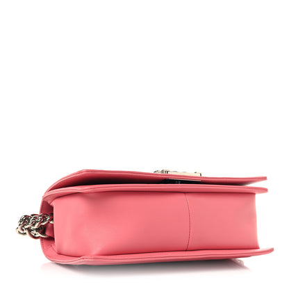 Chanel Lambskin Chevron Quilted Medium Boy Flap Pink 5 of 11