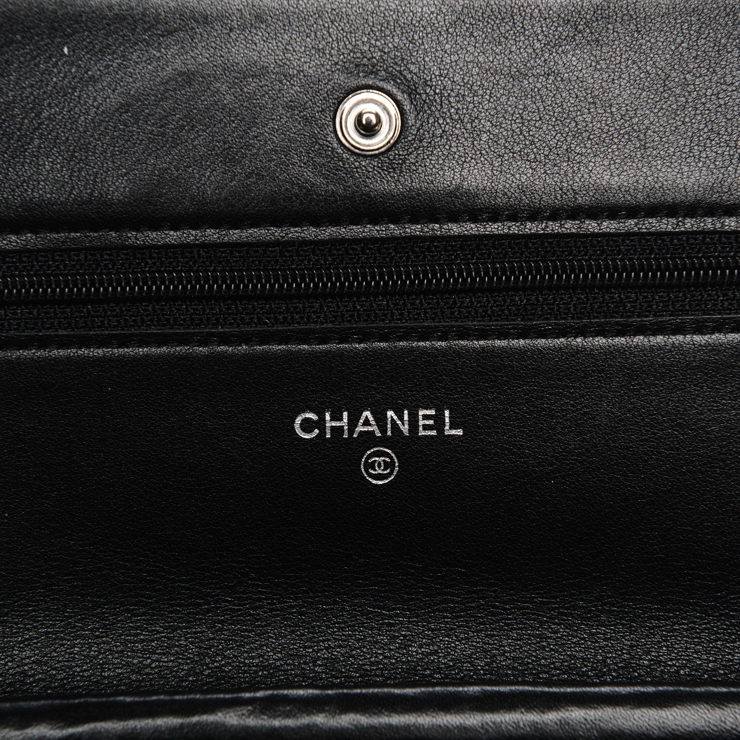 Chanel Caviar Timeless CC Wallet On Chain WOC Black 6 of 8