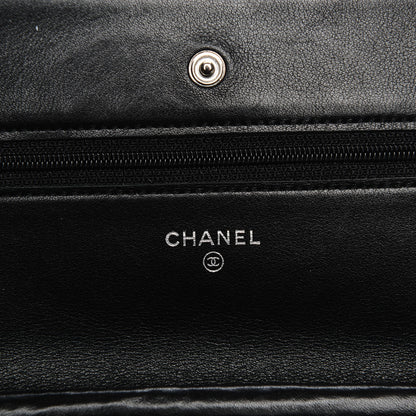 Chanel Caviar Timeless CC Wallet On Chain WOC Black 6 of 8