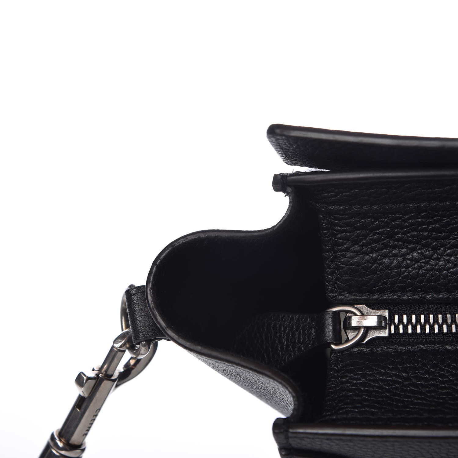 Celine Drummed Calfskin Nano Luggage Black 11 of 15