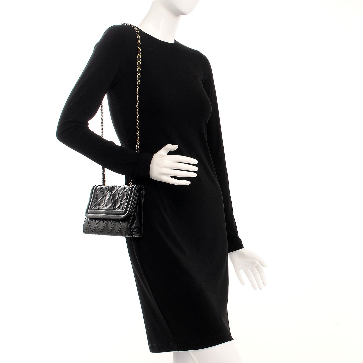 Lambskin Quilted Tassel Flap Black