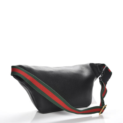 Gucci Grained Calfskin Logo Belt Bag Black 3 of 7