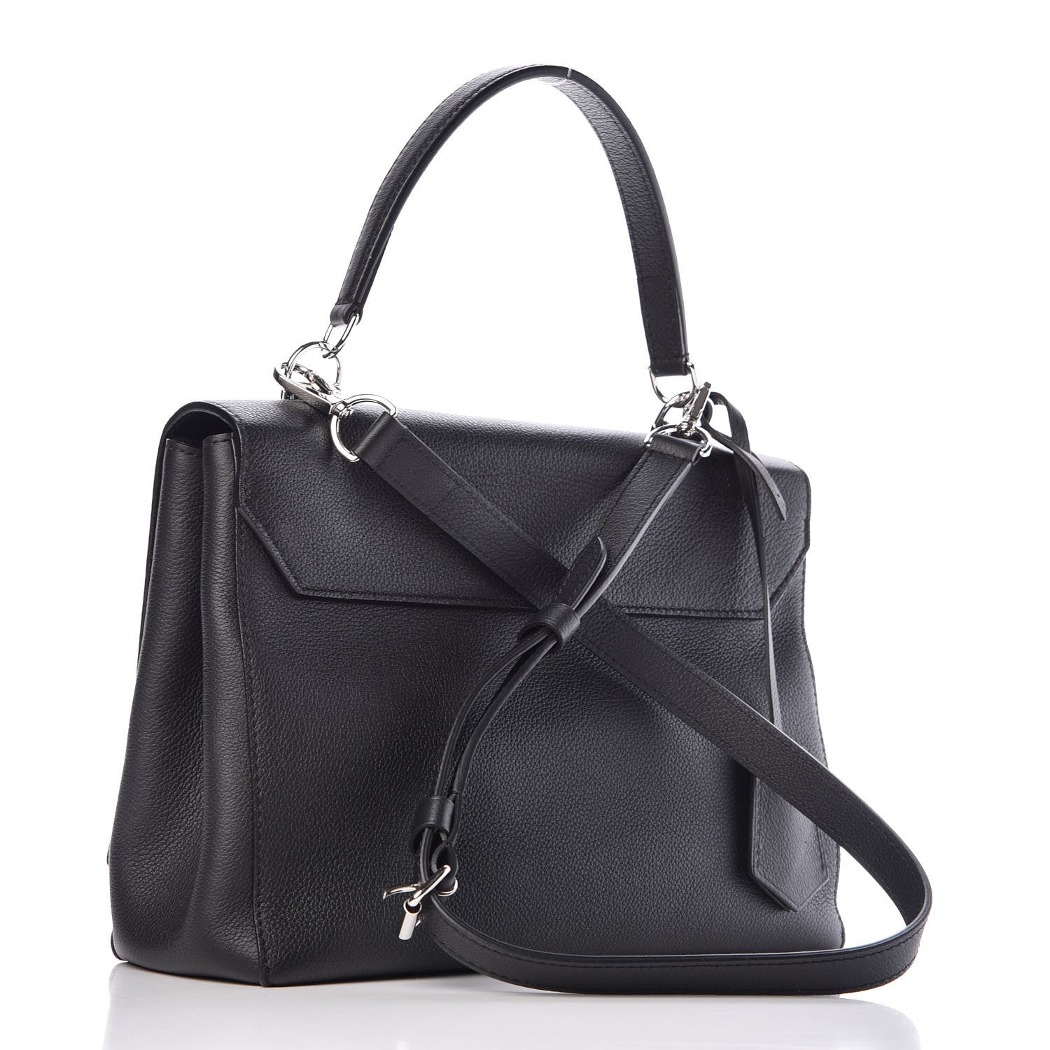 Louis Vuitton Soft Calfskin Lockme II Top Handle Black 3 of 9