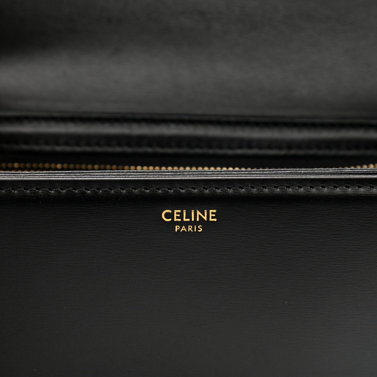 Celine Shiny Calfskin Small Triomphe Black 6 of 12