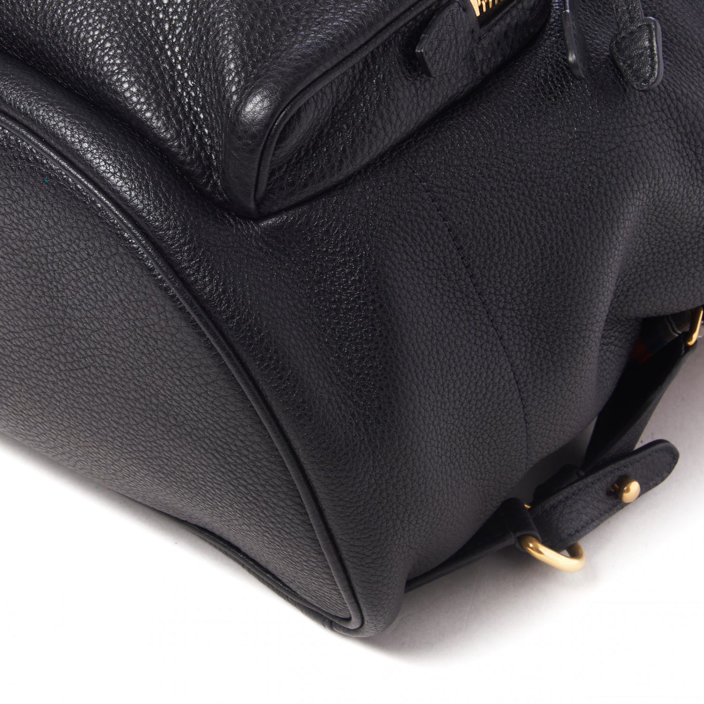 Vitello Daino Cinch Backpack Black