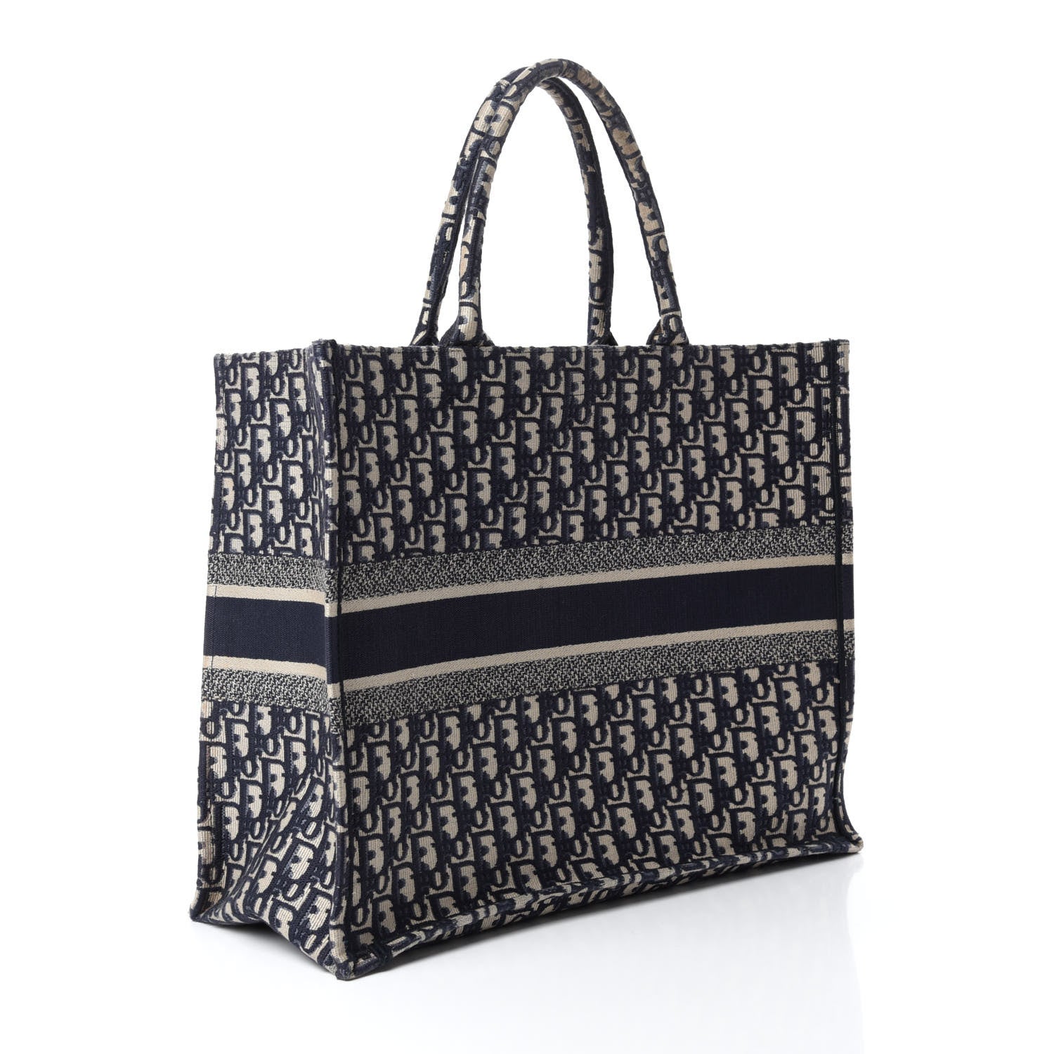 Christian Dior Oblique Book Tote Blue Multicolor 3 of 12