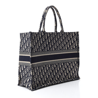 Christian Dior Oblique Book Tote Blue Multicolor 3 of 12