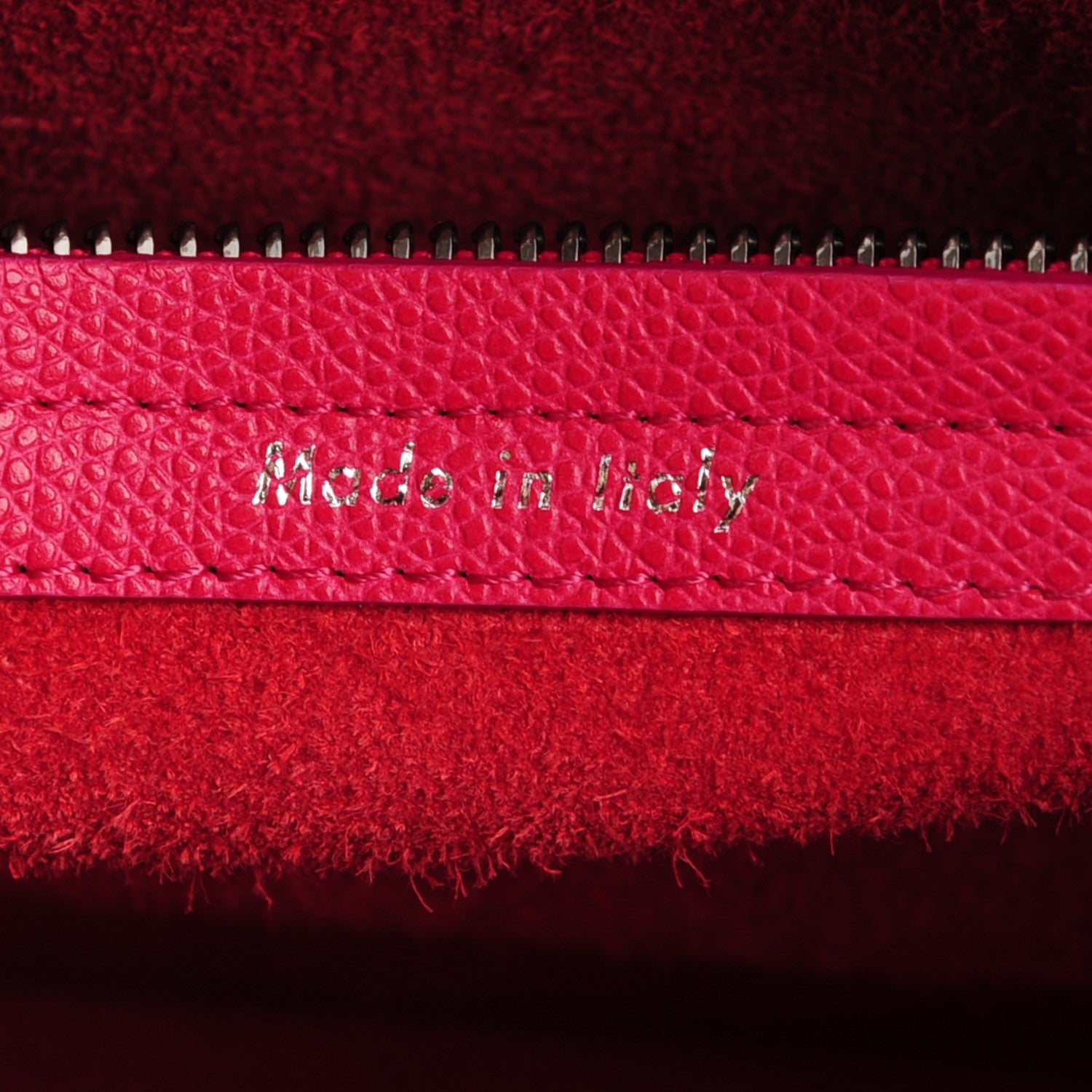 Celine Grained Calfskin Medium Phantom Luggage Fuchsia 10 of 11