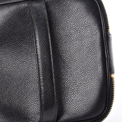 Chanel Caviar CC Vanity Cosmetic Case Black 9 of 11