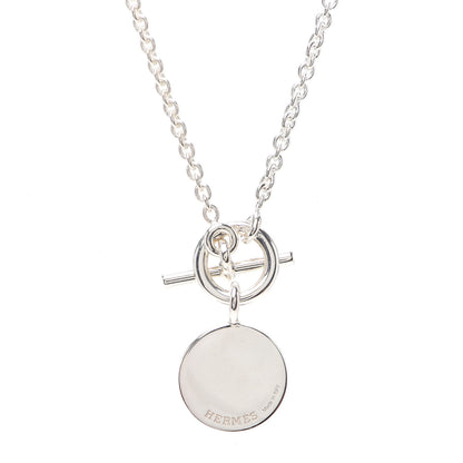 Hermes Sterling Silver Amulettes H Confettis Pendant Necklace 4 of 5
