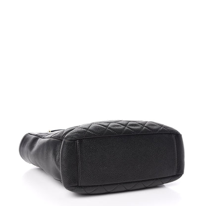 Chanel Caviar Quilted Petit Shopping Tote PST Black 4 of 10