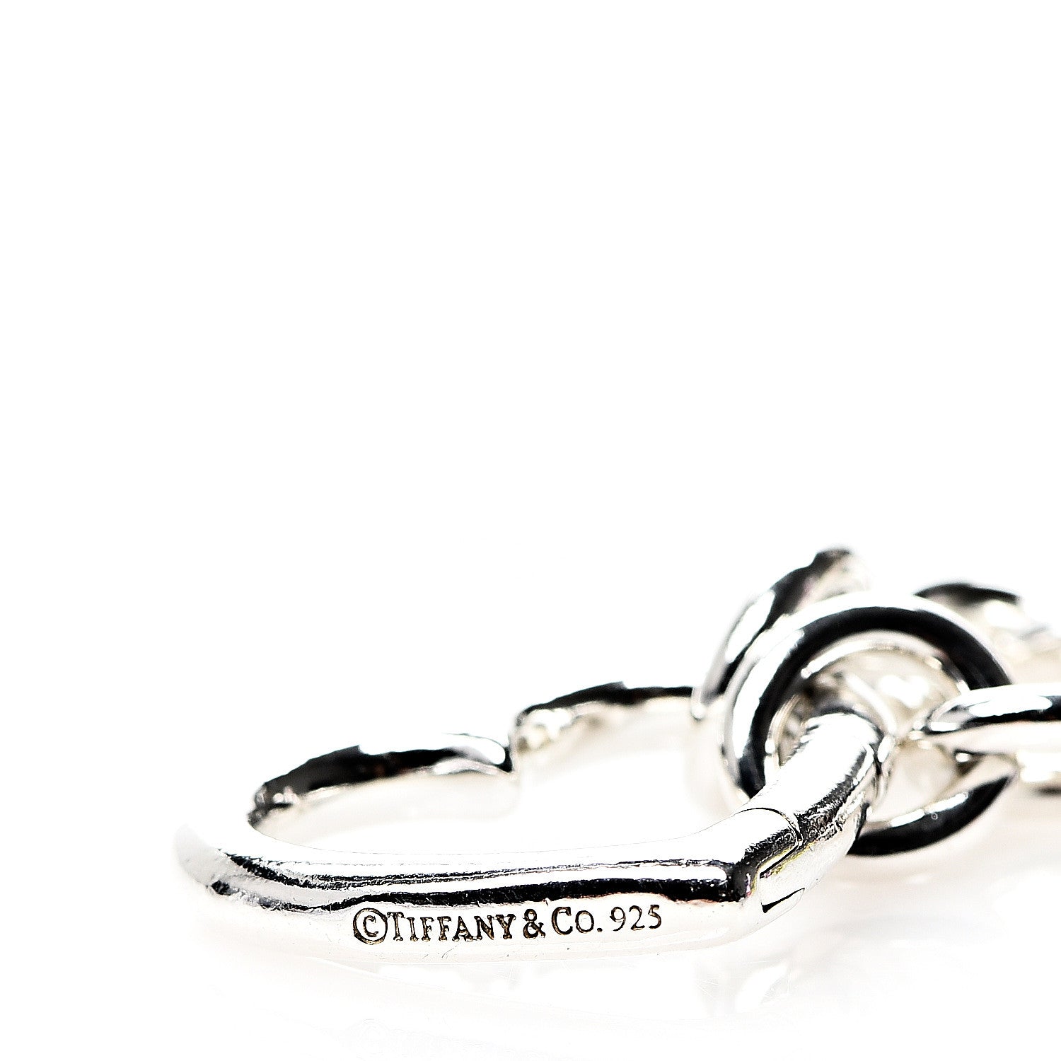Tiffany Sterling Silver Open Heart Clasp Bracelet 3 of 3
