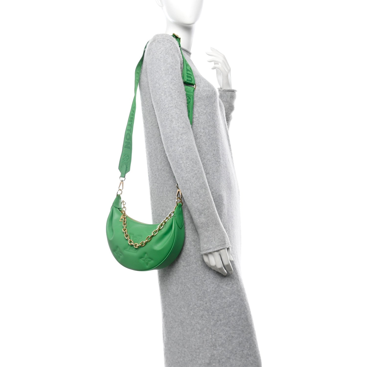 Louis Vuitton Calfskin Bubblegram Over The Moon Basilic 2 of 9