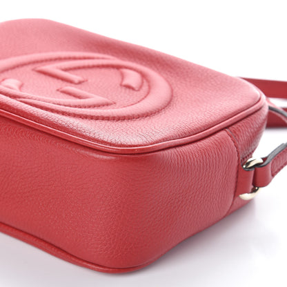 Gucci Pebbled Calfskin Small Soho Disco Bag Tabasco Red 8 of 8