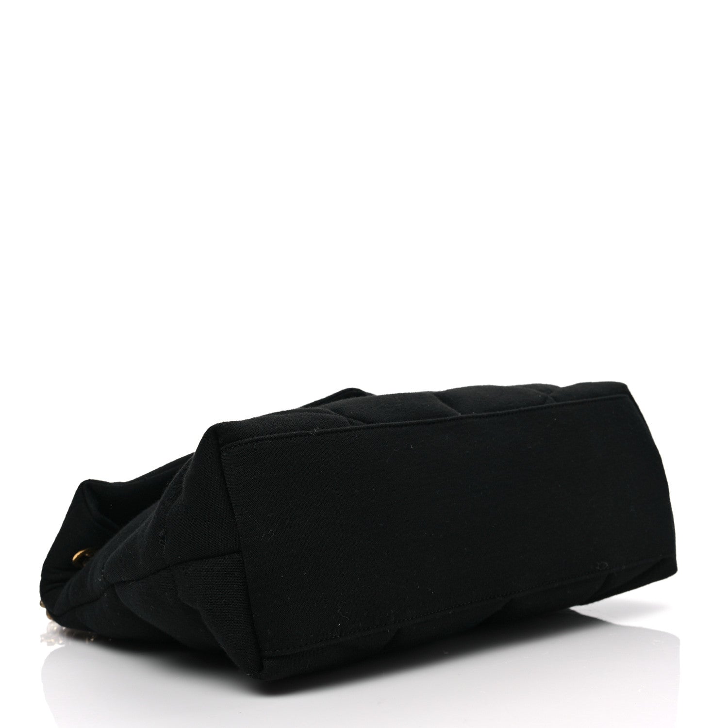 Saint Laurent Wool Jersey Quilted Medium Loulou Puffer Monogram Chain Black 4 of 7