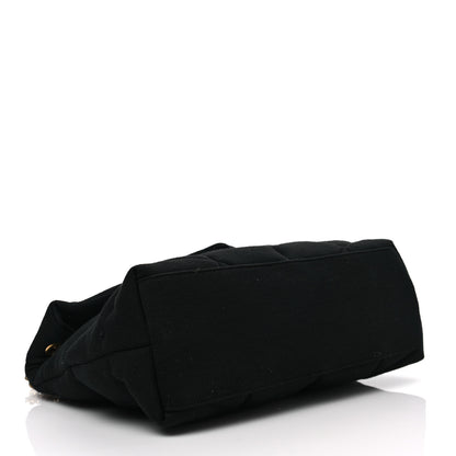 Saint Laurent Wool Jersey Quilted Medium Loulou Puffer Monogram Chain Black 4 of 7