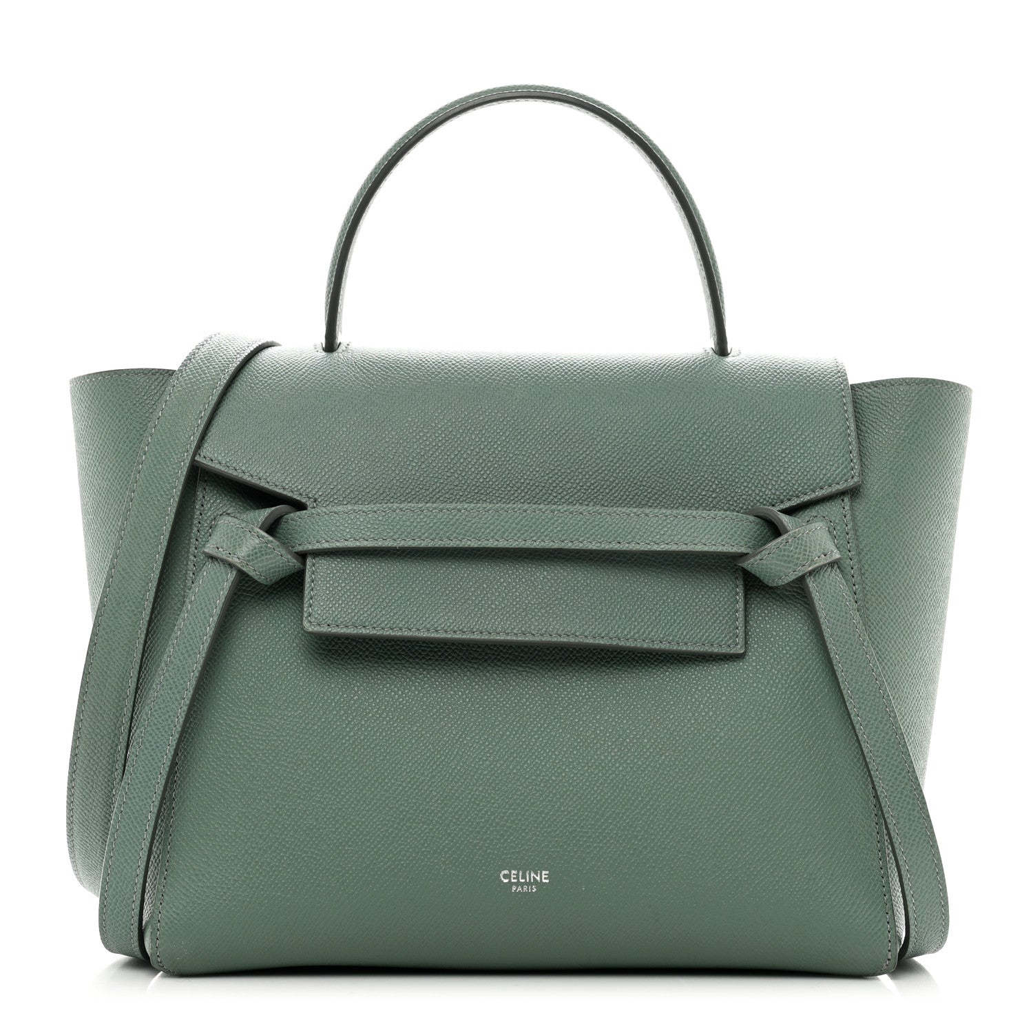 Celine Grained Calfskin Micro Belt Bag Celadon 1 of 9