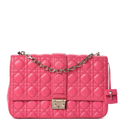 Christian Dior Lambskin Cannage Large Miss Dior Flap Pink 1 of 14