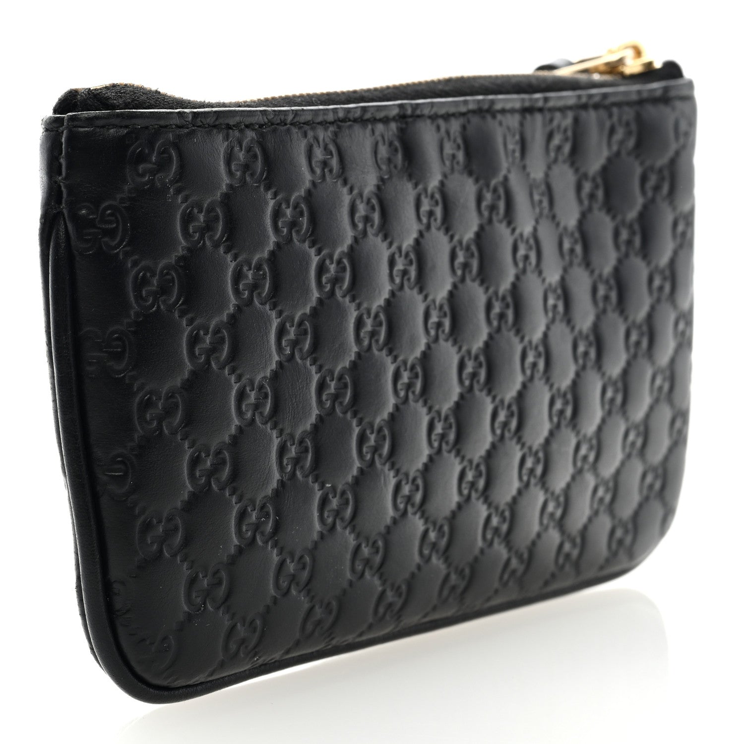 Gucci Microguccissima Key Ring Coin Case Black 3 of 6