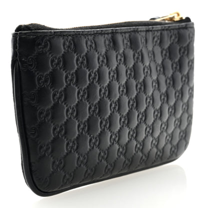 Gucci Microguccissima Key Ring Coin Case Black 3 of 6