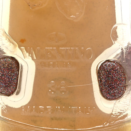 Valentino Garavani PVC Jelly Glitter Rockstud Bow Thong Sandals 38 Multicolor 5 of 8
