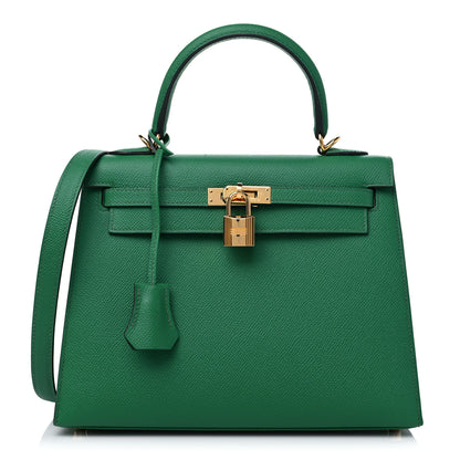 Hermes Epsom Kelly Sellier 25 Cactus 1 of 11