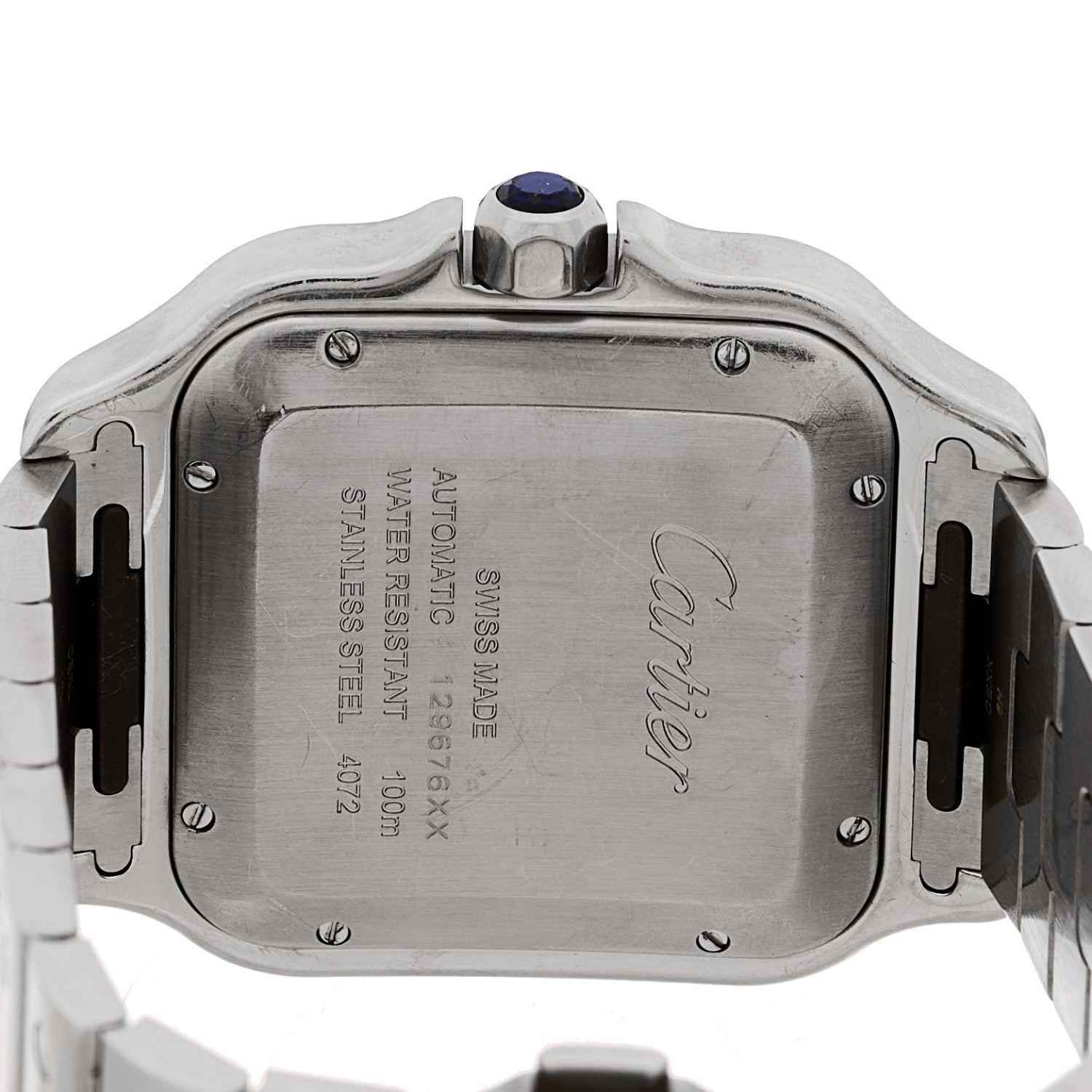 Cartier Stainless Steel 39.8mm Santos De Cartier Automatic Watch 4 of 4