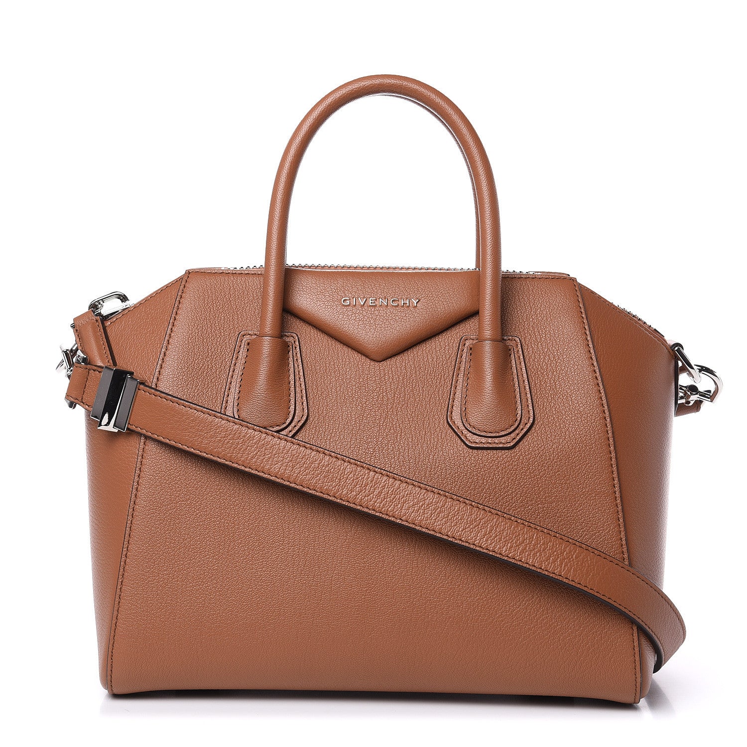 Givenchy Sugar Goatskin Small Antigona Pony Brown 1 of 10