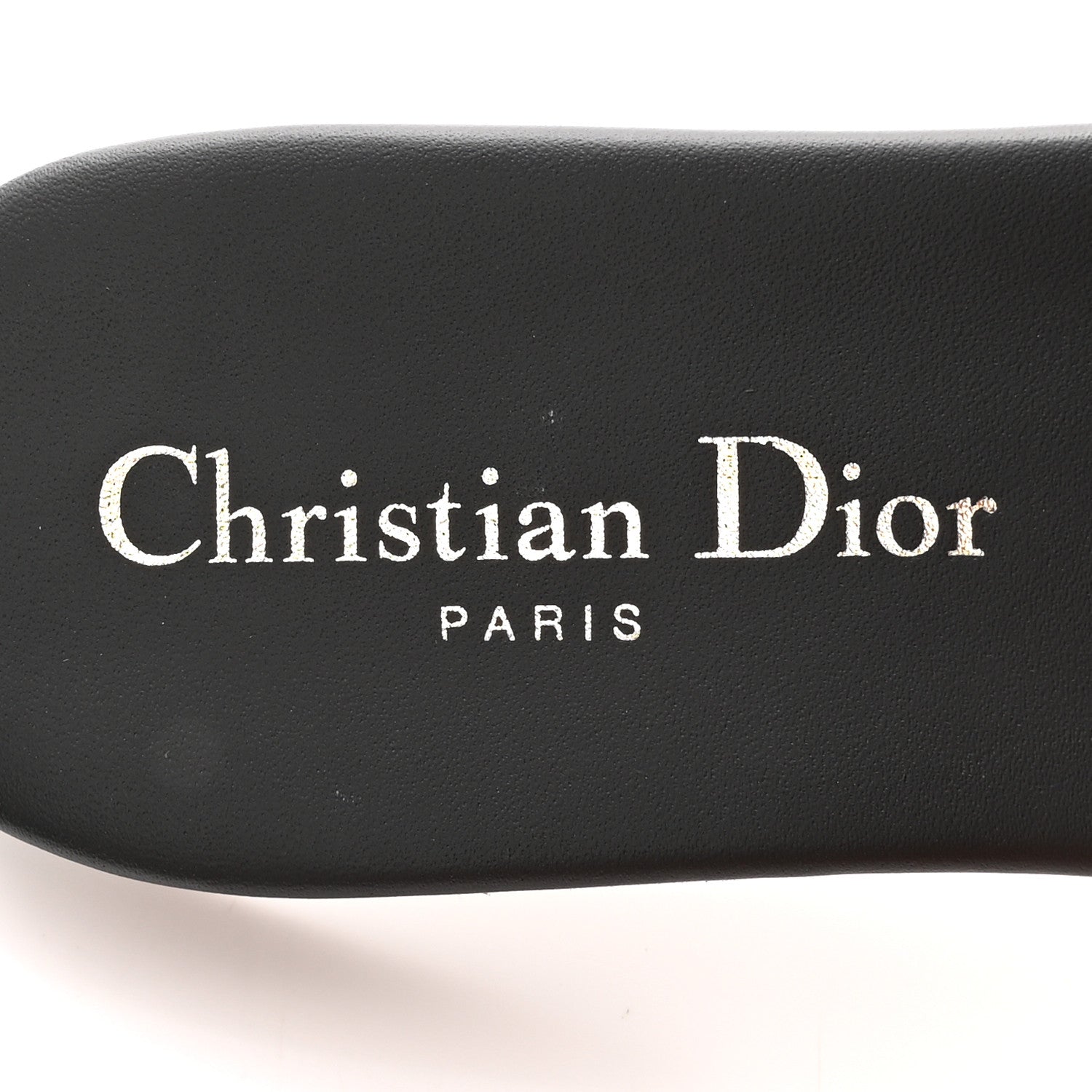 Christian Dior Canvas Embroidered Dway Mules Slide Sandals 37 Black 7 of 10